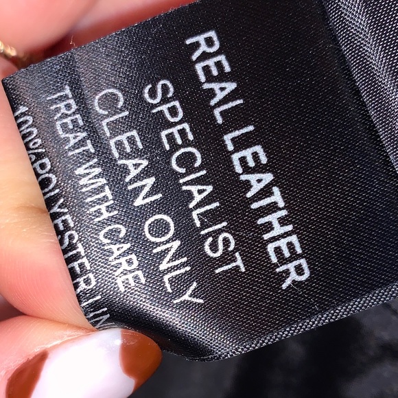 Purple fur vest real leather - Picture 8 of 9